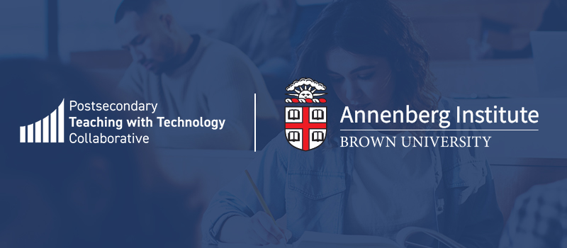 The EDC and CAESART logos and the Annenberg Institute at Brown logo overlayed on an image of an elementary student looking through a magnifying glass
